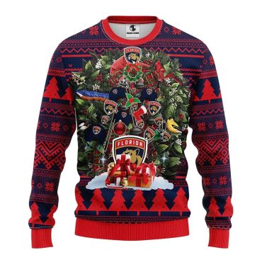 Florida Panthers Christmas Tree Dream Ugly Christmas Sweater