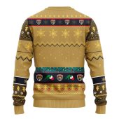 Florida Panthers Grinch Hand Ugly Christmas Sweater Back - TeeUgly