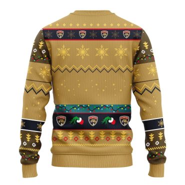 Florida Panthers Grinch Hand Ugly Christmas Sweater