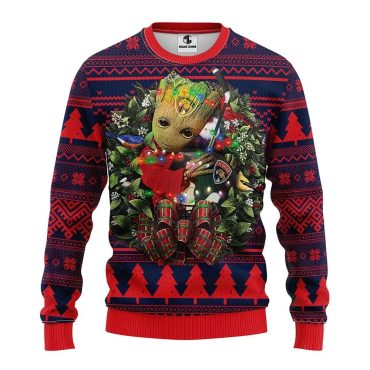 Florida Panthers Groot Hug Ugly Christmas Sweater