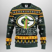 Green Bay Packers Funny Grinch Ugly Christmas Sweater - TeeUgly