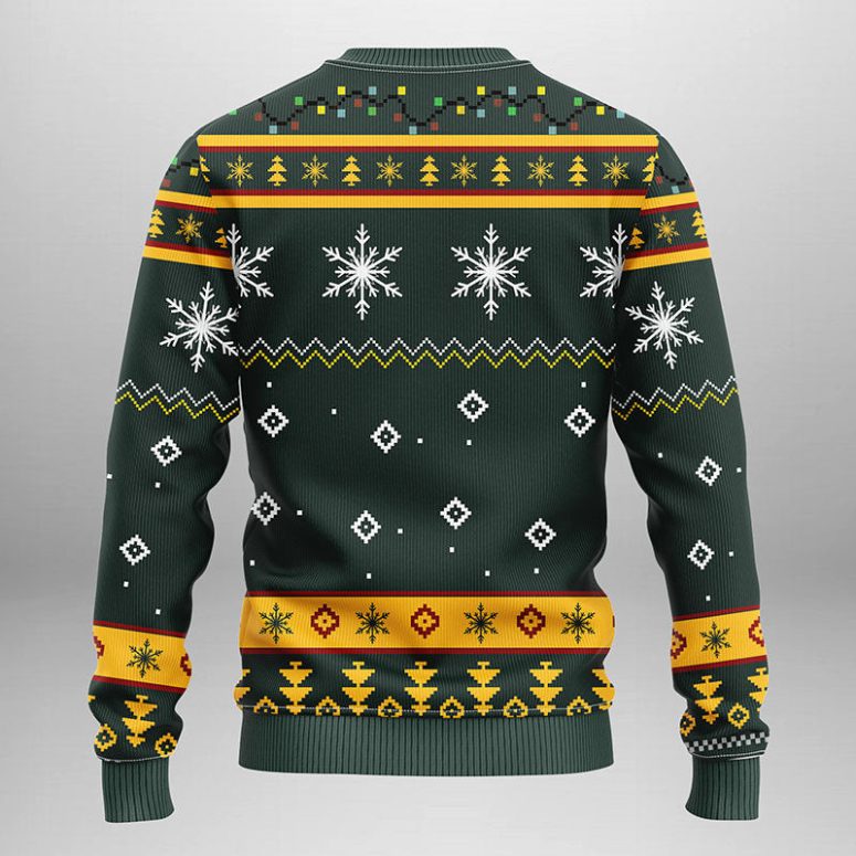 Green Bay Packers Funny Grinch Ugly Christmas Sweater