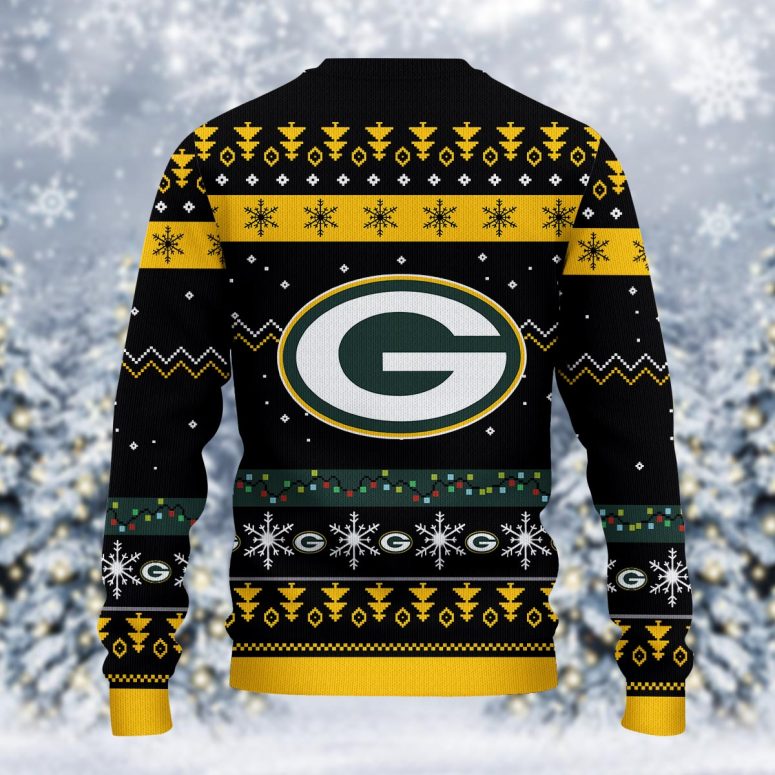 Green Bay Packers Santa Claus Dabbing Ugly Christmas Sweater