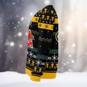Green Bay Packers Santa Claus Dabbing Ugly Christmas Sweater Left - TeeUgly
