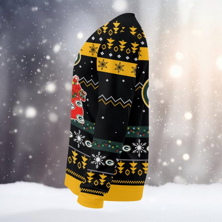 Green Bay Packers Santa Claus Dabbing Ugly Christmas Sweater