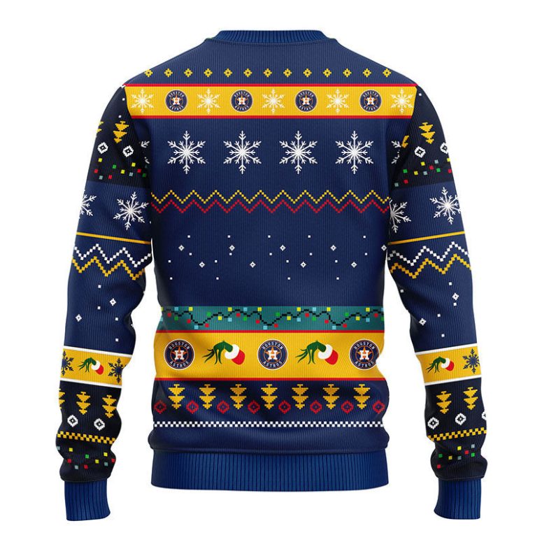 Houston Astros 12 Grinch Xmas Day Ugly Christmas Sweater