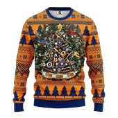Houston Astros Christmas Tree Baseball Ugly Christmas Sweater