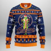 Houston Astros Funny Grinch Ugly Christmas Sweater - TeeUgly