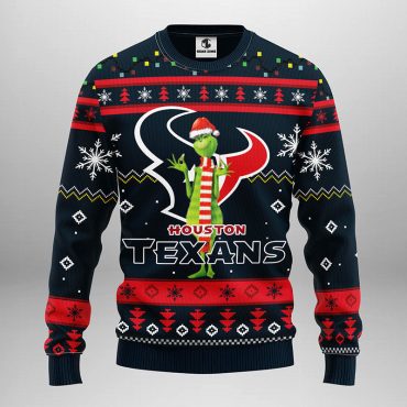 Houston Texans Funny Grinch Ugly Christmas Sweater
