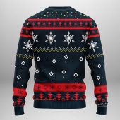 Houston Texans Funny Grinch Ugly Christmas Sweater Back - TeeUgly