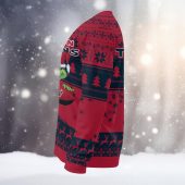 Houston Texans Grinch Holiday Touchdown Ugly Christmas Sweater Left - TeeUgly