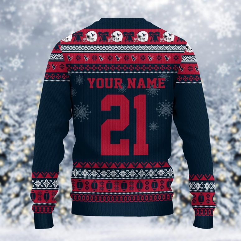Houston Texans Mickey Christmas Cheer Ugly Christmas Sweater