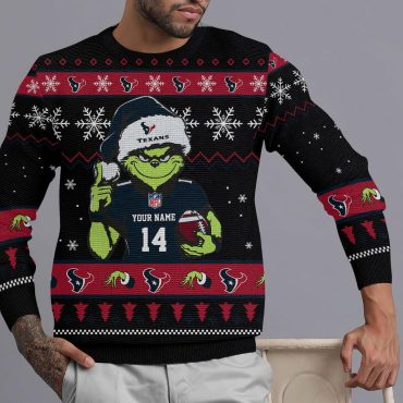 Houston Texans Mickey Christmas Spirit Ugly Christmas Sweater