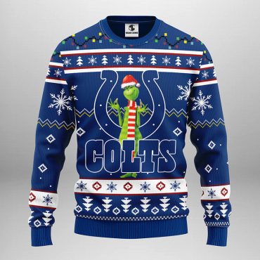 Indianapolis Colts Funny Grinch Ugly Christmas Sweater