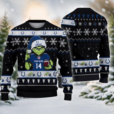 Indianapolis Colts Grinch Christmas Victory Ugly Christmas Sweater