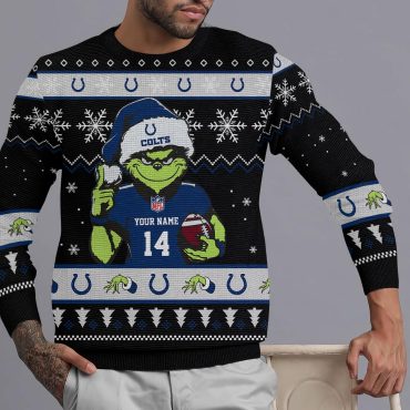 Indianapolis Colts Grinch Christmas Victory Ugly Christmas Sweater