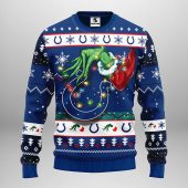 Indianapolis Colts Grinch Hand Ugly Christmas Sweater