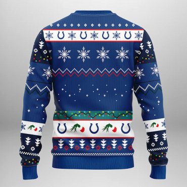 Indianapolis Colts Grinch Hand Ugly Christmas Sweater