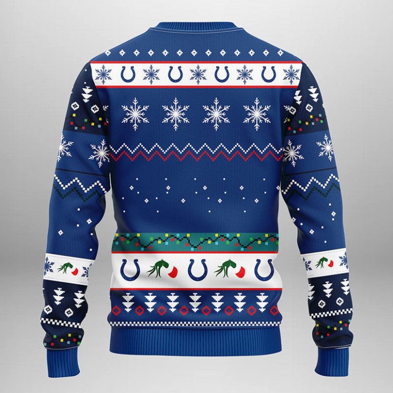 Indianapolis Colts Grinch Hand Ugly Christmas Sweater