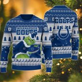 Indianapolis Colts Grinch Stolen Ugly Christmas Sweater - TeeUgly