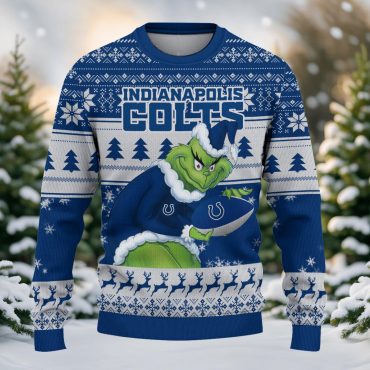 Indianapolis Colts Grinch Stolen Ugly Christmas Sweater