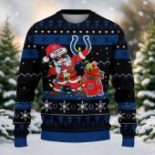 Indianapolis Colts Santa Claus Ugly Christmas Sweater Front - TeeUgly