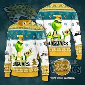 Jacksonville Jaguars Funny Grinch Ugly Christmas Sweater