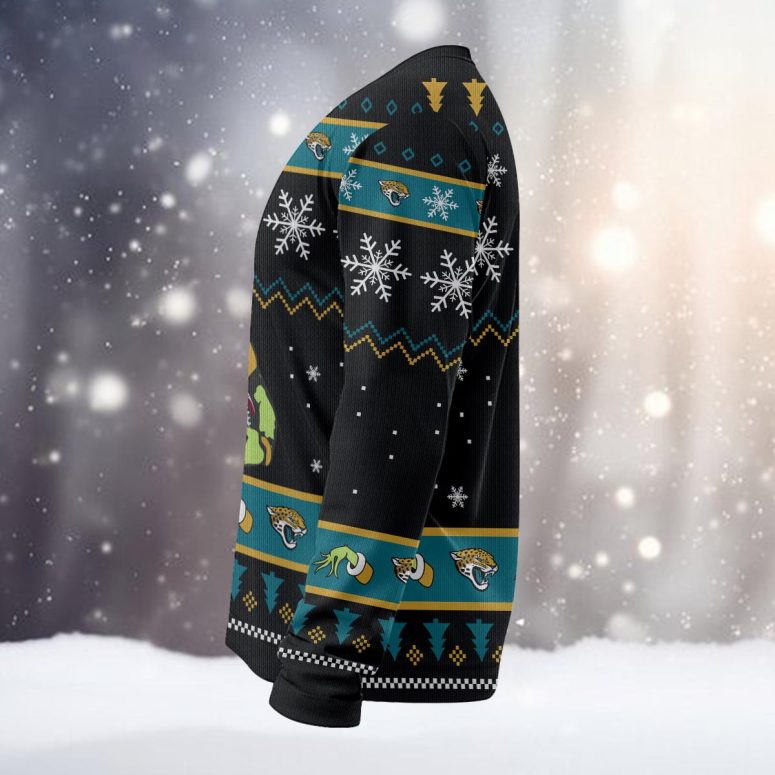 Jacksonville Jaguars Grinch Game Day Glory Ugly Christmas Sweater