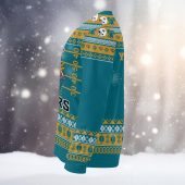 Jacksonville Jaguars Mickey Mouse Santa Ugly Christmas Sweater Left - TeeUgly