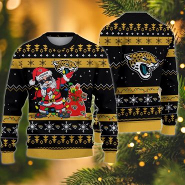 Jacksonville Jaguars Santa Claus Ugly Christmas Sweater