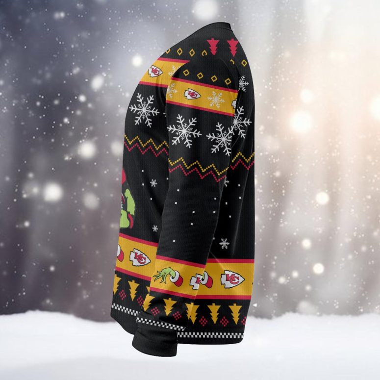Kansas City Chiefs Grinch Touchdown Ugly Christmas Sweater