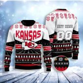 Kansas City Chiefs Holiday Field Victory Ugly Christmas Sweater