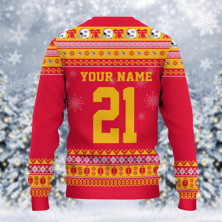 Kansas City Chiefs Mickey Mouse Santa Ugly Christmas Sweater