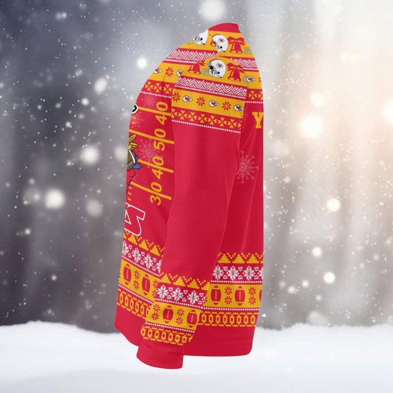 Kansas City Chiefs Mickey Mouse Santa Ugly Christmas Sweater