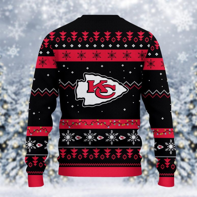 Kansas City Chiefs Santa Claus Ugly Christmas Sweater