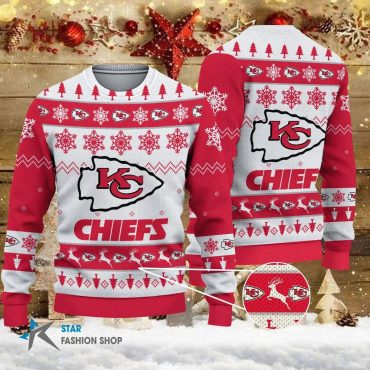 Kansas City Chiefs Snowfall Spirit Ugly Christmas Sweater