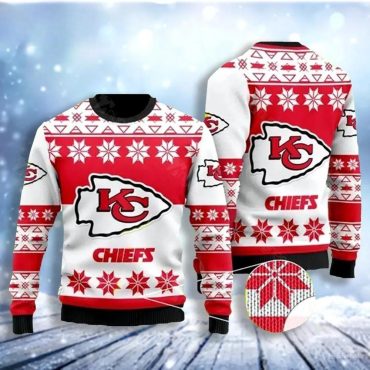 Kansas City Chiefs Snowflake Joy Ugly Christmas Sweater