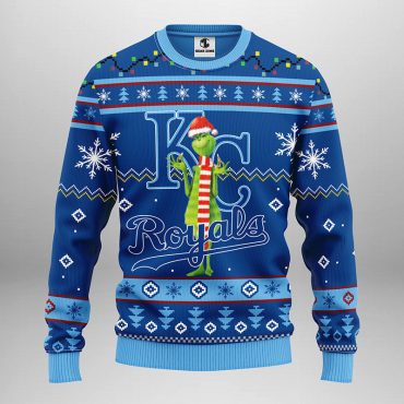 Kansas City Royals Funny Grinch Ugly Christmas Sweater