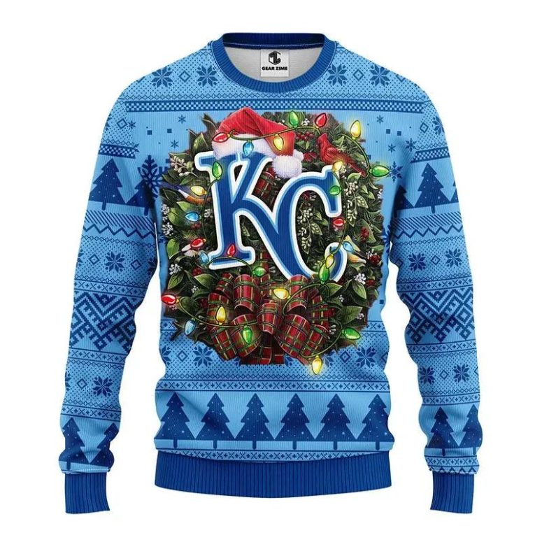 Kansas City Royals Santa Hat Ugly Christmas Sweater