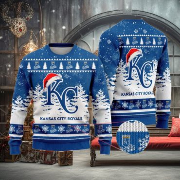 Kansas City Royals Snowfall Holiday Ugly Christmas Sweater