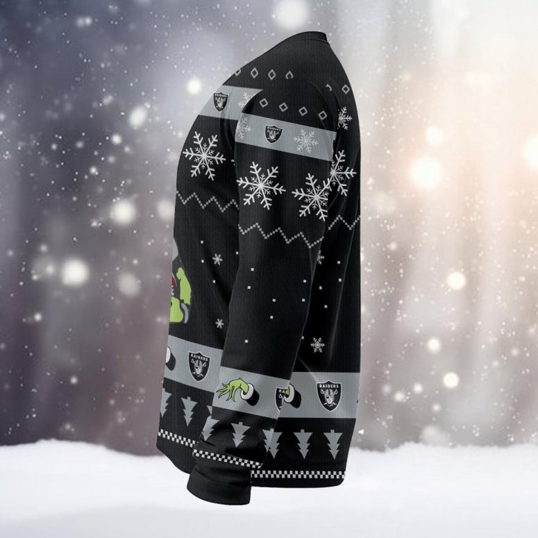 Las Vegas Raiders Grinch Christmas Victory Ugly Christmas Sweater