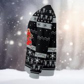 Las Vegas Raiders Santa Claus Ugly Christmas Sweater Left - TeeUgly