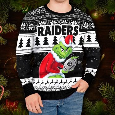 Las Vegas Raiders The Grinch Ugly Christmas Sweater