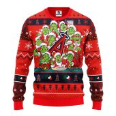 Los Angeles Angels 12 Grinch Xmas Day Ugly Christmas Sweater - TeeUgly