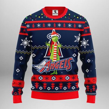 Los Angeles Angels Funny Grinch Ugly Christmas Sweater