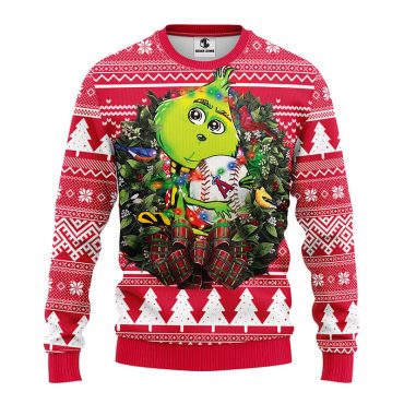 Los Angeles Angels Grinch Hug Ugly Christmas Sweater
