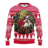 Los Angeles Angels Groot Hug Ugly Christmas Sweater