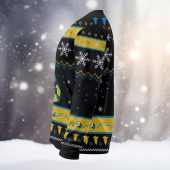 Los Angeles Chargers Grinch Winter Blitz Ugly Christmas Sweater Left - TeeUgly