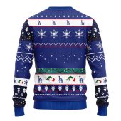 Los Angeles Dodgers 12 Grinch Xmas Day Ugly Christmas Sweater Back - TeeUgly