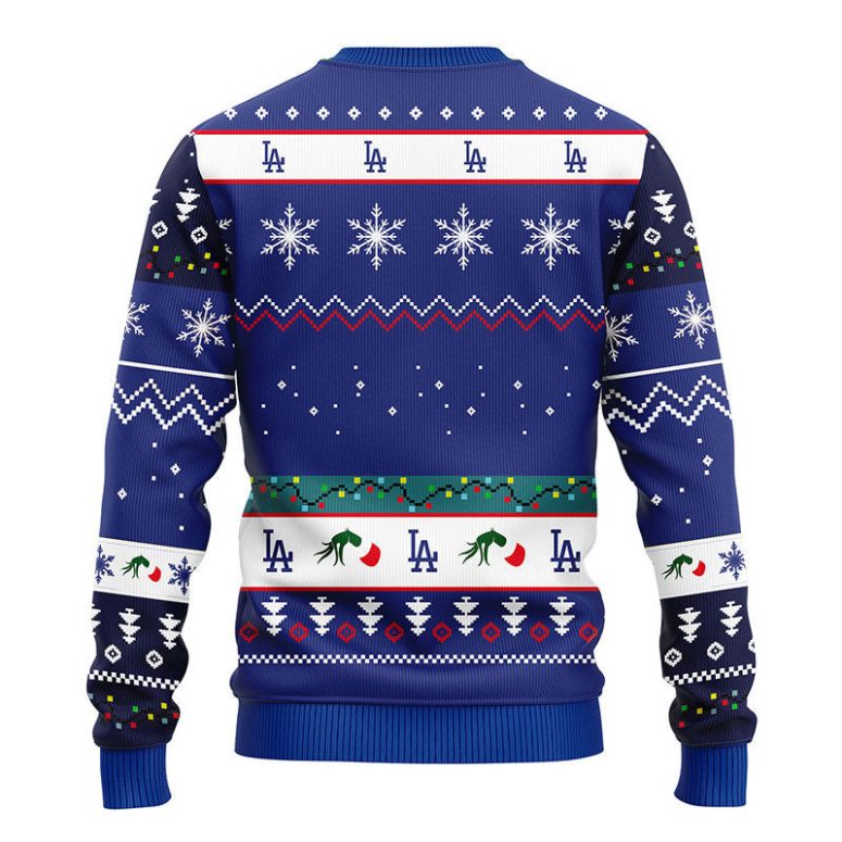 Los Angeles Dodgers 12 Grinch Xmas Day Ugly Christmas Sweater